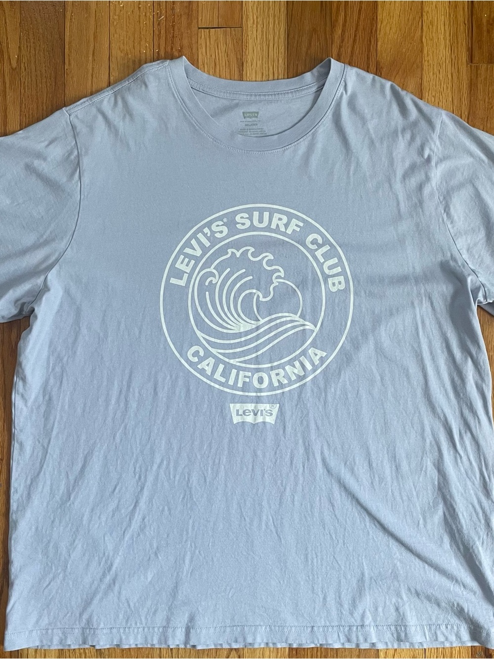 Levi's California Surf Club Graphic Relaxed Fit T-Shirt Men’s XXL Lavender